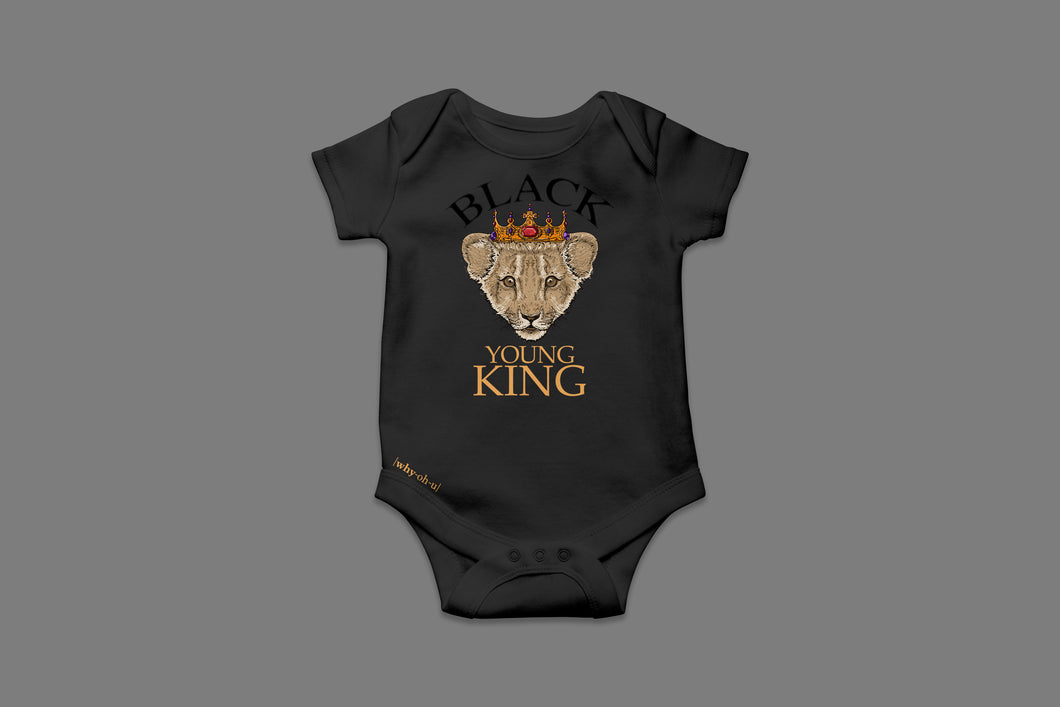 Black Young King Onesie